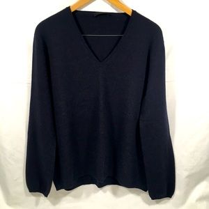 Vintage Prada Cashmere V-Neck Sweater.  Euro Size 42 / Size 12.  Gently Used.